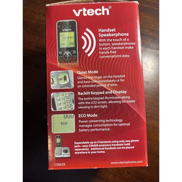 VTech CS6629 Single Line Phone (Pre-Owned, Original Box) Verified Working - Picture 10 of 14